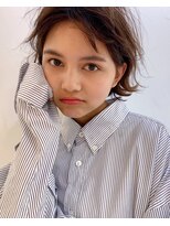 グッデイ ヘアー(GOOD DAY HAIR)&nbsp;外ハネボブ  アッシュブラウン ネオウルフ ブリーチなしカラー