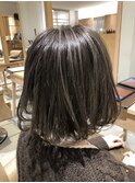 【アッシュグレージュ】×【ボブ】10代20代