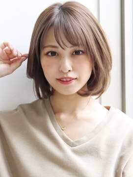 アグノス 青山(Agnos) ★30代40代50代大人かわいい美髪ホワイトグレージュボブ