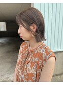 切りっぱなしボブ 夏カラー