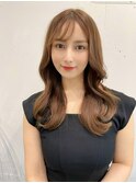 韓国風前髪×レイヤーカット【髪質改善/新宿/レイヤーカット】