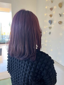 アブニールドール 大山台店 【ブリーチあり】ラベンダーピンク