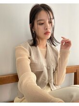 バブルス 上福岡店(BUBBLES) ミディアムボブ×オリーブベージュ