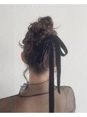 ゆるふわアップスタイル×ヘアセット
