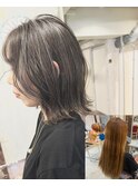 ハイライト×グレージュ