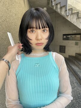 メゾンアクア 表参道(Maison ACQUA) ◎ショートレイヤーボブウルフ縮毛矯正10代20代30代