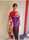 卒業式の袴着付け☆2