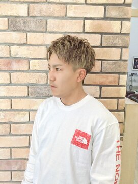 アクトスタイリッシュヘアー 知立(Act stylish hair) 木村拓哉風ハイライトメンズショートアップバング