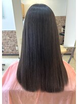 カットハウス はさみの部屋&nbsp;学割U18/縮毛矯正ストレート/ロングストレート/黒髪/前髪あり