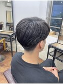 メンズ アップバングショート