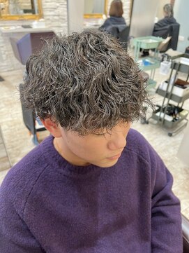 マテリア ヘアー デザイン(materia hair design) メンズ縦落ちパーマ