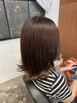 チャプター 問屋町(chapter)&nbsp;透明感ケアカラーアッシュブラウンカラー顔まわりレイヤーカット