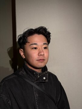 メンズニュアンスパーマ/シャドウパーマ/眉カット