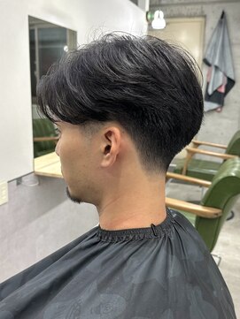 MEN'SHAIRウルフカルマパーマメンズショートイージーパーマ