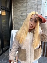 オンドバイサク(ondo by Saku)&nbsp;ハイトーンカラー/ブリーチカラー/顔周りレイヤー/20代