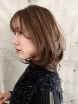 ビュートリアム ギンザ(BEAUTRIUM)&nbsp;ミディアムヘア　30代40代50代髪型　ワンカールパーマ