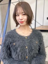 ミリ(mm) レイヤーカット オリーブベージュ カラー 韓国 髪質改善 仙台