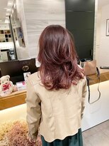 エイゾー(EIZO)&nbsp;30代40代/バタフライレイヤーカット/ワインレッド