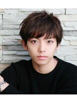 ルーツ(ROOTS)&nbsp;マッシュウルフのナチュラルヘア黒髪