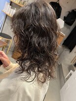 カーフ アオゾラヘアー 光の森2号店(calf AOZORA HAIR) ミディアムウェーブ 無造作パーマ レイヤーカット スパイラル