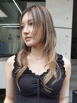 ナループロアポンテ(Nalu pu loa PONTE) ロングレイヤーミディアムレイヤーシャギーレイヤーブリーチ
