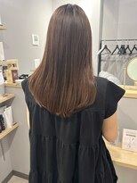 アトレ 梅田店(attrait)&nbsp;セミロングのブラウンカラー × 潤いのあるまとまりヘア