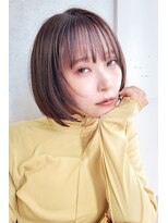 フィガロ アヴェダ(FIGARO AVEDA)&nbsp;2026 シースルーバング×ナチュラル丸みボブ