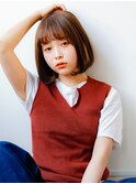 ☆アッシュブラウンカラー×小顔オトナボブ