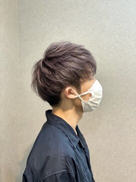 ウェッジ プレミアムヘアーサロン(WEDGE) シルバーバイオレット・マッシュショートスタイル