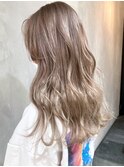 ホワイトミルクベージュ_セミウェットウェーブ_ba307172