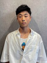 フジヤマバーバーショップ アジト(FUJIYAMA BARBER SHOP ajito)&nbsp;バーバー七三マッシュウルフフェード【田中美旺】b721