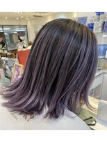 タヤ 大阪上本町店(TAYA)&nbsp;バレイヤージュ/ラベンダーアッシュ/ハイライト/大阪上本町