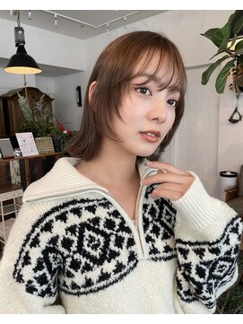 ベル 銀座並木通り店(Belle) 小顔に見える顔周り。人気ボブスタイル♪