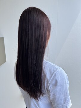 美容室 アイディー i-dee ピンクブラウンカラー