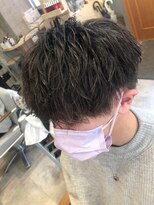エヌアンドエー 草加店(N&A)&nbsp;メンズカット#11 スーツ短髪/黒髪マッシュ/束間
