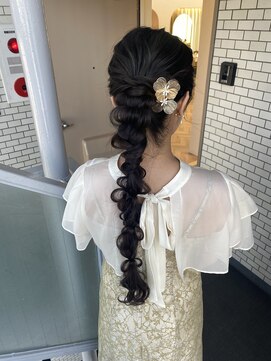 ソノ(sono) 編み下ろし　ポニー　ローポニー　ドレスヘア　謝恩会ヘア