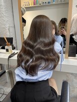 ブレンド 渋谷(BLend)&nbsp;ハイライトカラーマチルダボブインナーグレージュ前髪