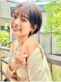 きれいめカジュアルショート/キュート/フェミニン/透明感