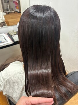 アパートメントヘアー 髪質改善ヘアカラー大人グレージュデザインカラー