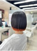 裾カラー×オレンジ