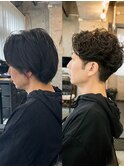メンズパーマbefore&after◎三軒茶屋 RYUKI メンズカット