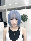 ライトブルー/ケアブリーチ/ハイトーン/ダブルカラー/西葛西