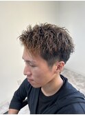 ツイストスパイラルアップバングショート