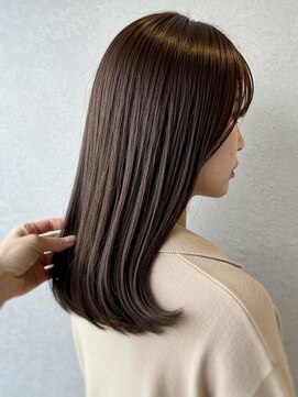 アントワープトーキョー(antwerp TOKYO) 30代40代髪質改善オリーブブラウン酸性ストレート白髪染め