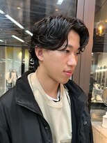 ニュアンスパーマ/韓国マッシュ/スパイキーショート/表参道