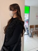 ミニヨン バイ ハピネス 高の原店(mignon by Happiness) 顔まわりカット 髪質改善トリートメント オリーブベージュ