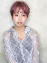 バース(BIRTH) ショート&ボブ専門サロン【BIRTH】カールショートピンクカラー