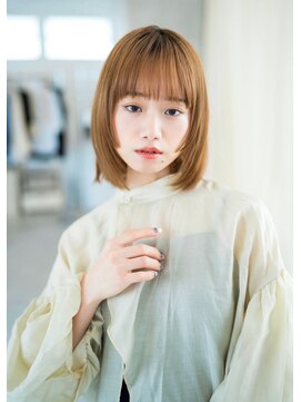 ケアリー 練馬(Carelly) デザインカラー/レイヤーカット/ウェットヘア/オリーブベージュ