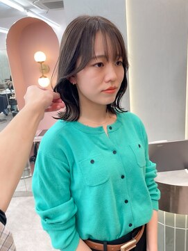 ロンド ブランシュ 錦糸町北口(Lond blanche) くびれヘア/韓国レイヤーカット/マロンベージュ/ボブ/小顔