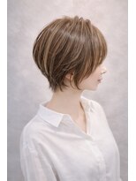 ノル(nol.)&nbsp;丸みショート×ハイライト×パールグレージュ